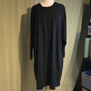 Eileen Fisher Classic Black Long Sleeve Dress